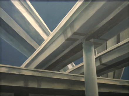 Oil painting "Interchange" by Brad Blackman